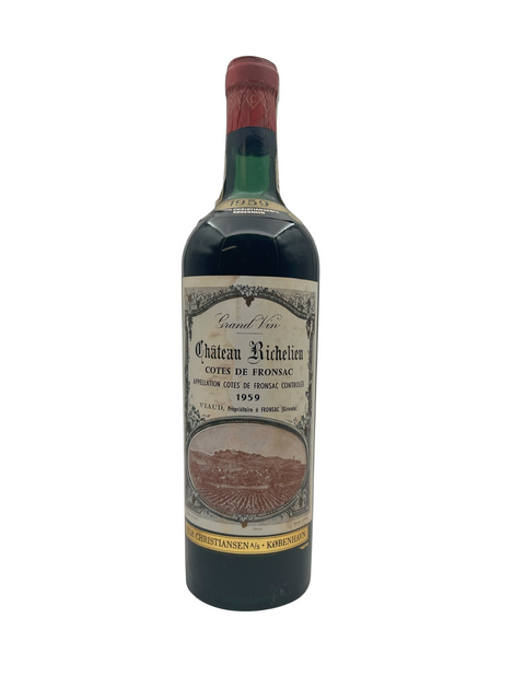 Château Richelieu Côtes de Fronsac 1959 (laag niveau)