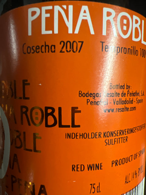 Peña Roble Ribera del Duero 2007