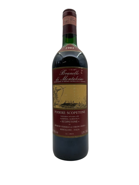 Brunello di Montalcino Poderi Scopetone 1985
