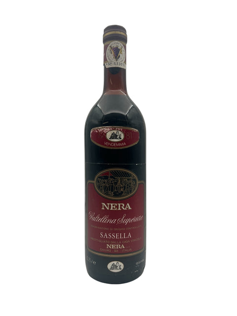 Nera Valtellina Superiore Sassella Nera 1981