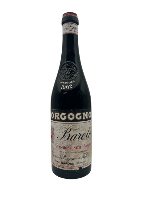 Barolo Riserva 1962 vinflaske fra Borgogno