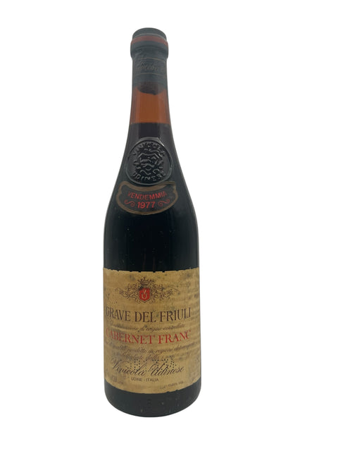 Flaske af Grave del Friuli Cabernet Franc 1977 rødvin