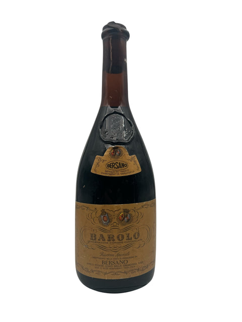 Flaske af Barolo Riserva Speciale fra Bersano fra 1971
