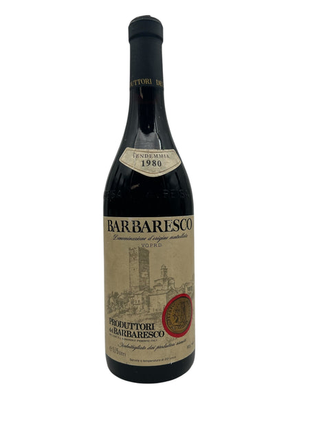 Barbaresco rødvin fra Produttori del Barbaresco årgang 1980