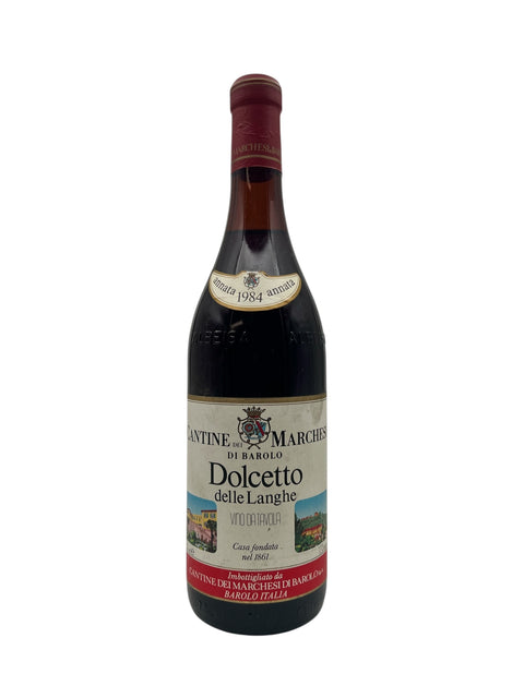Flaske af Dolcetto delle Langhe 1984 fra Cantine dei Marchesi di Barolo