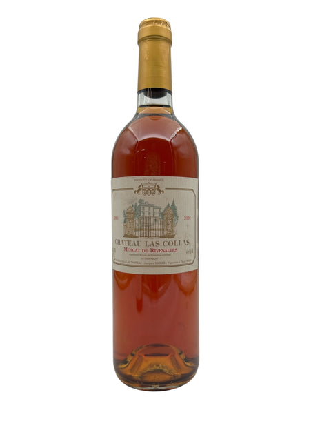 Flaske af Muscat de Rivesaltes fra Chateau Las Collas 2001