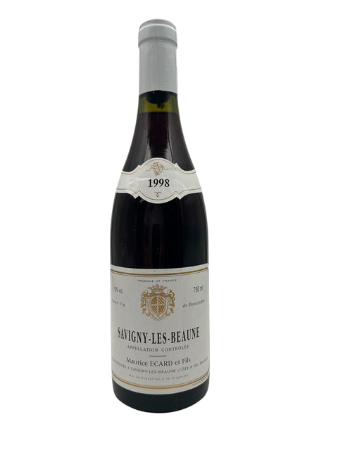 Flaske af Savigny-les-Beaune Maurice Ecard 1998 rødvin