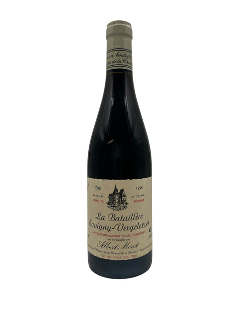 Flaske af Savigny Vergelesses Albert Morot 1996 rødvin