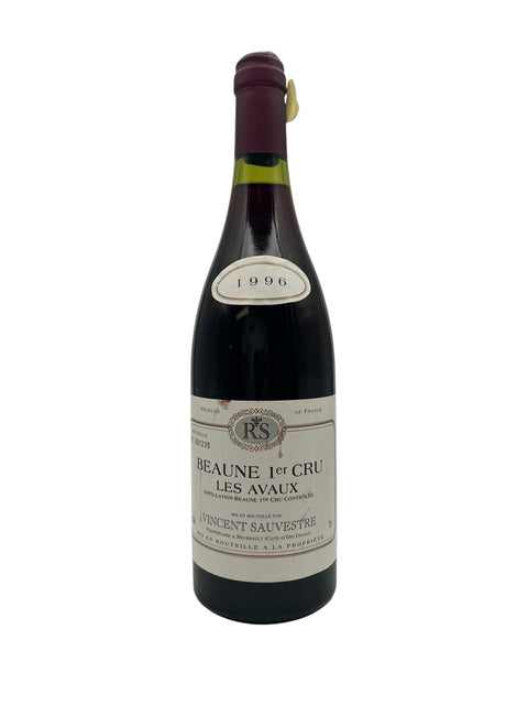 Flaske af Beaune Premier Cru Les Avaux 1996 af Vincent Sauvestre
