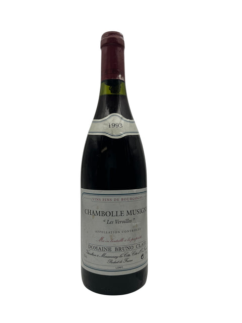 Flaske af Chambolle Musigny 1993 fra Domaine Bruno Clair