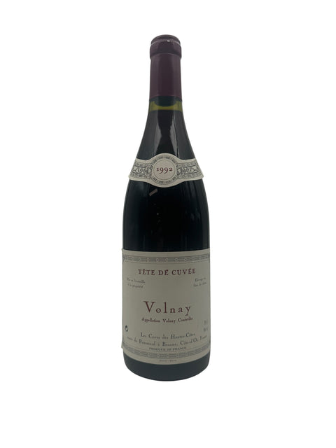 Flaske af Volnay Les Caves des Hautes-Côtes 1992 rødvin