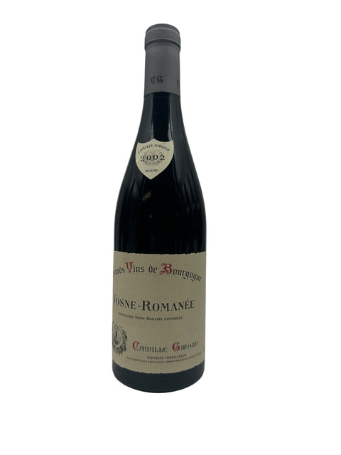 Flaske af Vosne-Romanée Camille Giroud 2002 rødvin