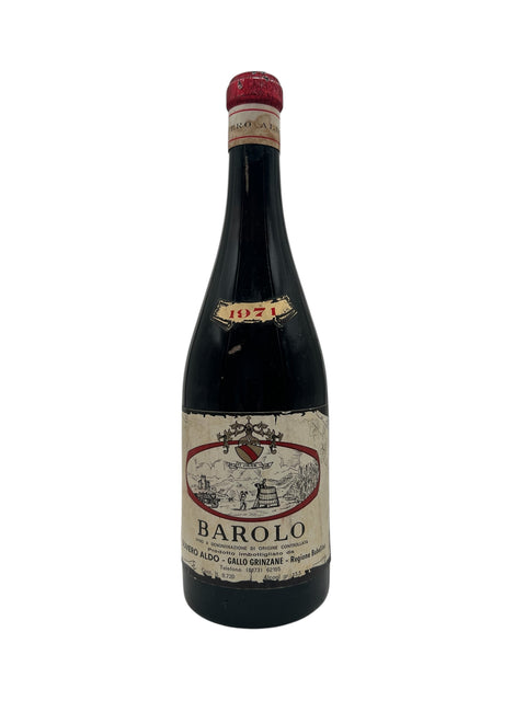 Barolo rødvin fra Cav. Aldo årgang 1971