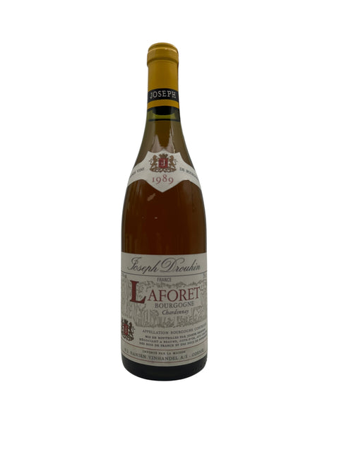 Flaske af Laforet Joseph Drouhin 1989 hvidvin fra Bourgogne
