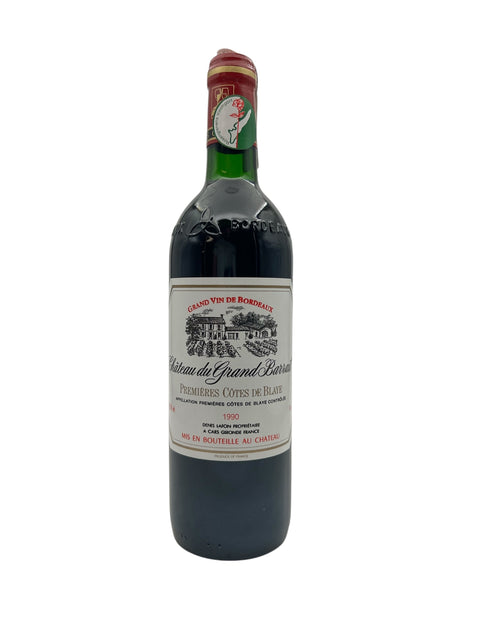 Flaske Château du Grand Barrail 1990 rødvin