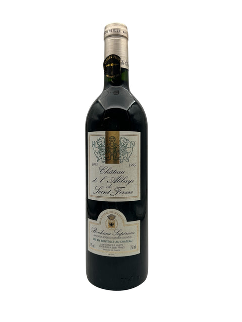 Flaske af Château de l'Abbaye de Saint-Ferme 1995 rødvin