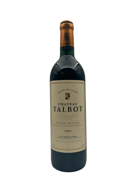 Flaske af Saint-Julien Chateau Talbot 1990 rødvin