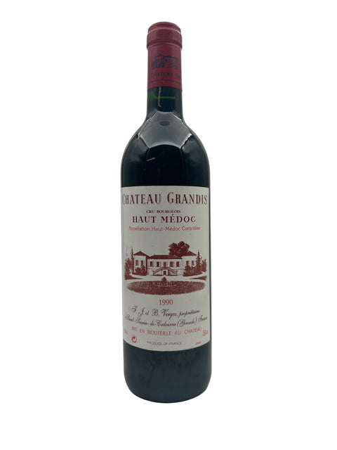 Flaske Chateau Grandis Haut Médoc rødvin 1990