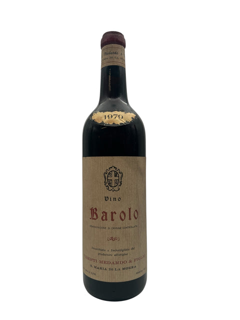 Barolo Viberti Medardo årgang 1979 vinflaske