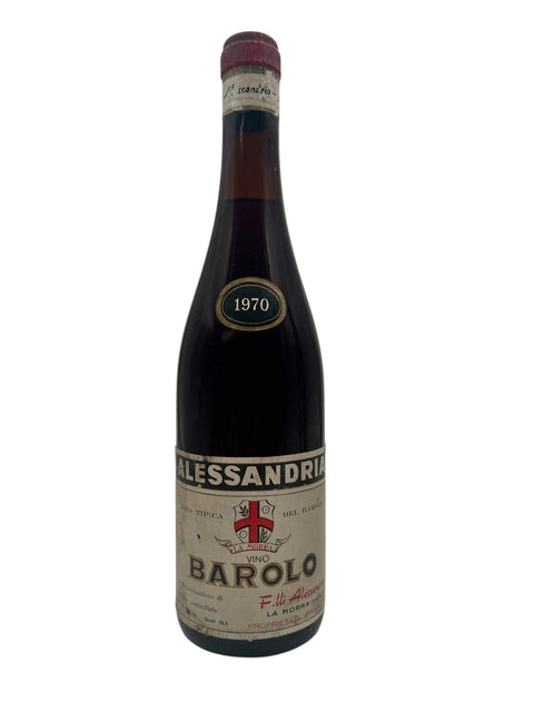 Barolo vinflaske fra 1970 fra Alessandria