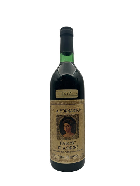 Raboso di Annone La Fornarina 1977 rødvin flaske