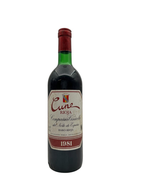 Cune Rødvin fra Compañía Vinícola del Norte de España 1981