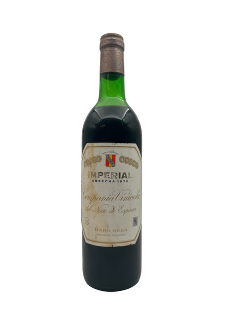 Flaske af Imperial Cune 1970 rødvin fra Rioja