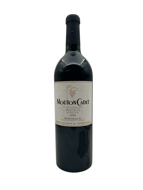 Flaske Mouton Cadet 2002 rødvin fra Bordeaux