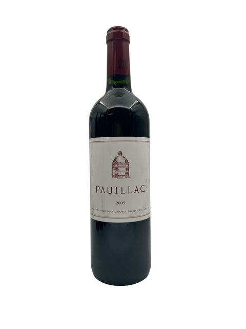 Flaske af Pauillac Château LaTour 2005 rødvin