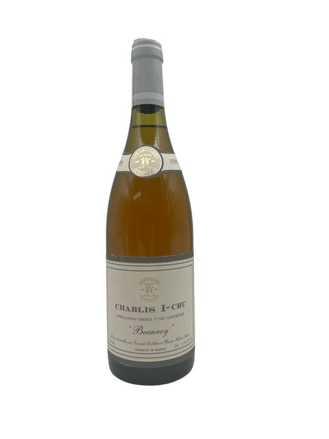 Flaske af Chablis 1er Cru Beauroy 1995 hvidvin