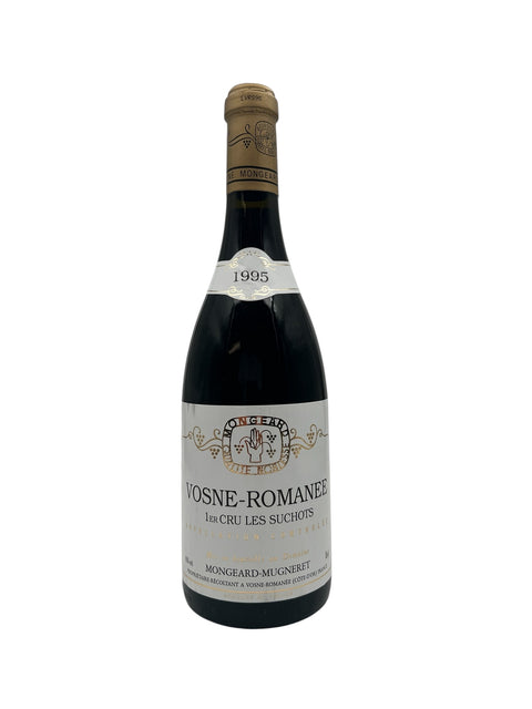 Flaske af Vosne-Romanée Mongeard-Mugneret 1995 rødvin