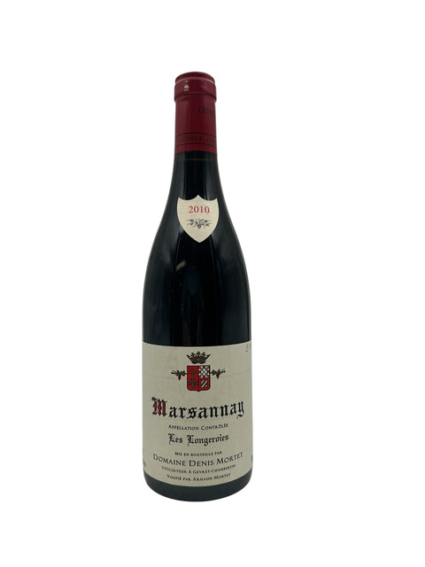 Flaske af Marsannay Domaine Denis Mortet rødvin fra 2010
