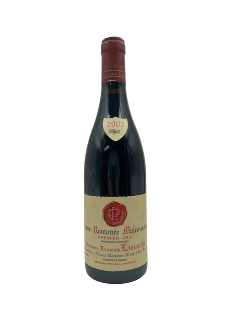 Flaske Vosne-Romanée Malconsorts 2002 rødvin fra Domaine François Lamarche