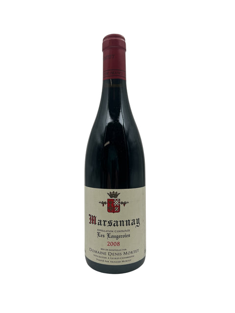 Flaske af Les Longeroies Domaine Denis Mortet 2008 rødvin