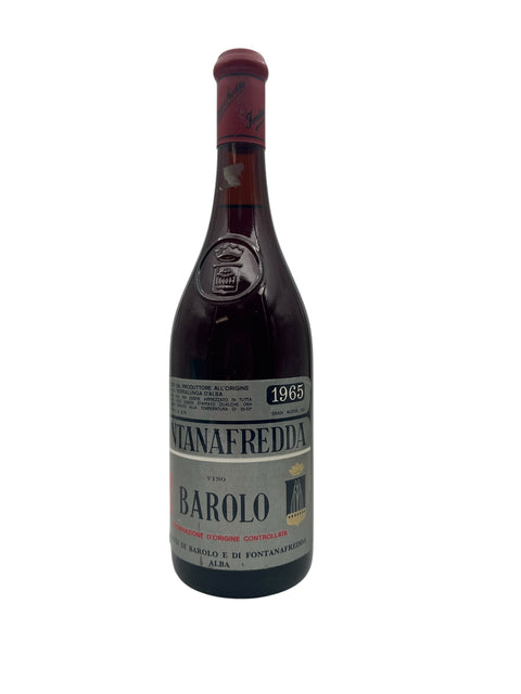 Flaske Barolo Fontanafredda 1965 rødvin