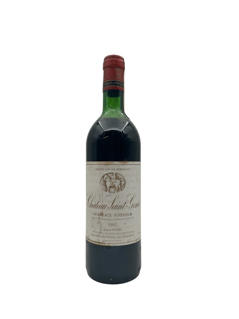 Rødvinsflaske Château Saint-Genes 1982 Bordeaux