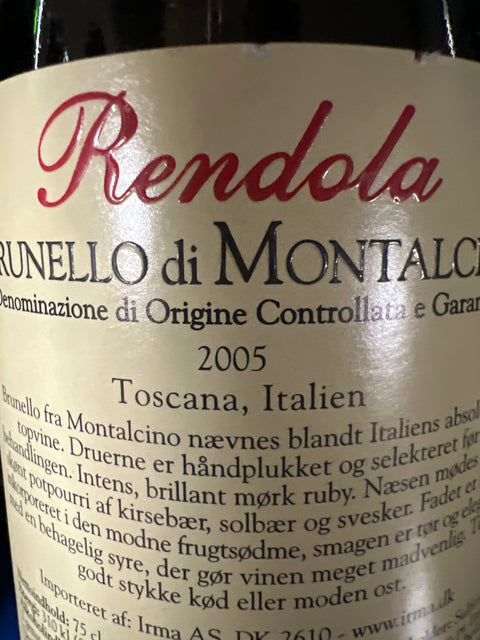 Brunello di Montalcino Rendola 2005
