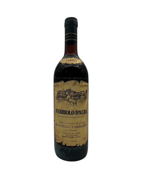 Nebbiolo d'Alba Diano d'Alba Fratelli Farinetti 1985