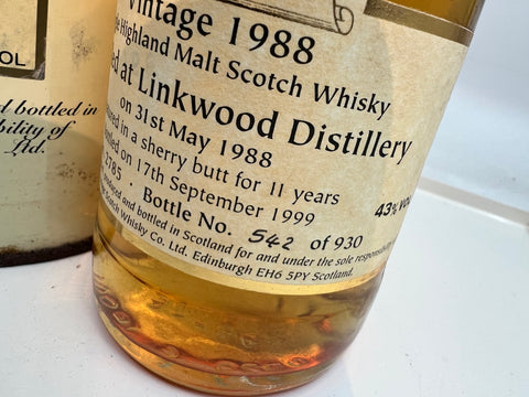 Linkwood Signatory 1988 Whisky