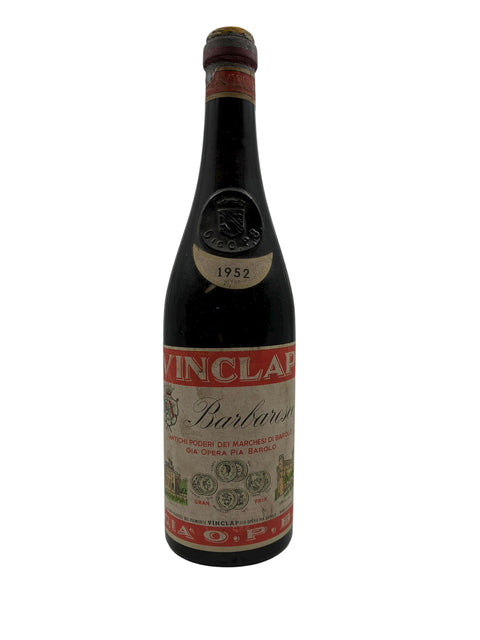 Barbaresco Vinclap 1952 Marchesi di Barolo Gia Opera