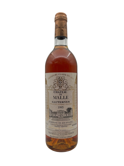 Flaske af Sauternes Chateau de Malle 1995 dessertvin
