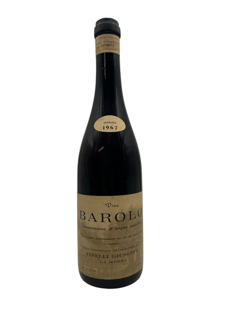Barolo vinflaske fra 1967 af Finelli Giuseppe
