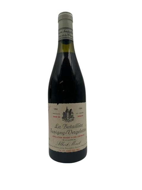 Flaske af Savigny Vergelesses Albert Moret 1994 rødvin