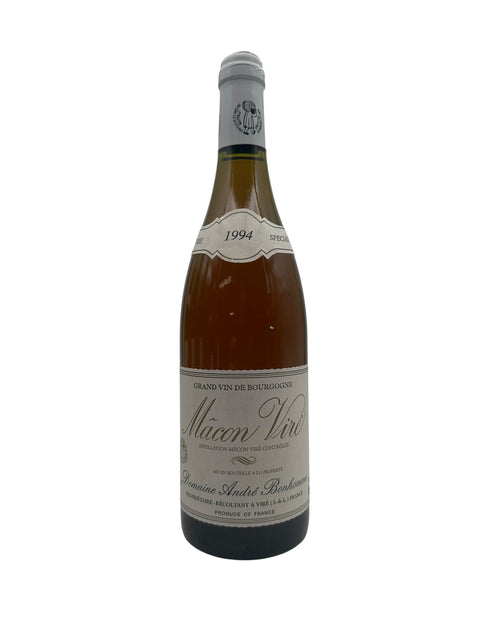 Flaske af Mâcon Viré 1994 fra Domaine André Bonhomme