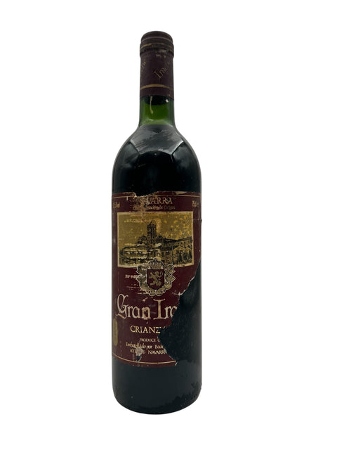 Flaske af Gran Irache Bodegas Irache 1976 rødvin