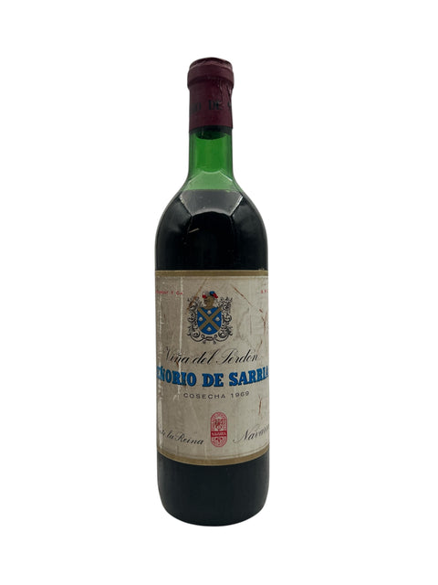 Flaske af Viña del Perdón Señorío de Sarria 1969 rødvin