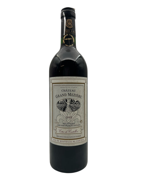 Flaske af Château Grand Mezière 1995 rødvin