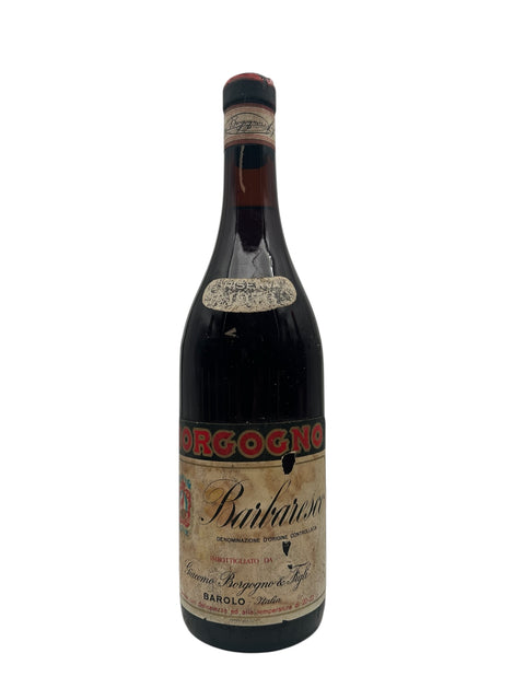 Flaske af Barbaresco Borgogno 1967 rødvin