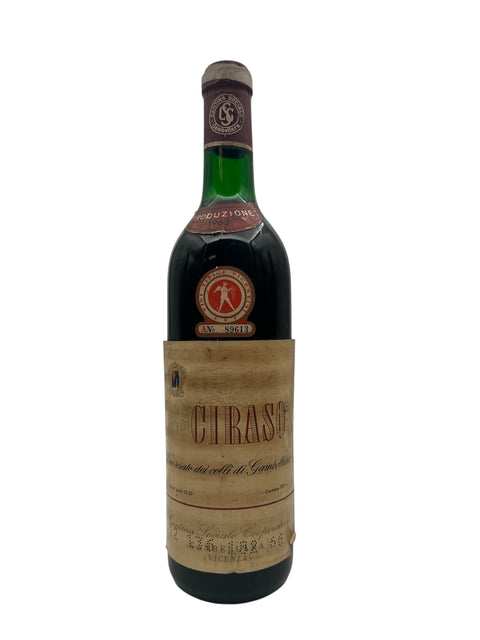 Flaske af Ciraso Cantina Sociale Gambellara 1963 rødvin
