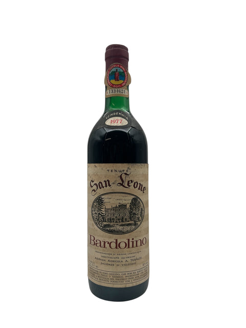 Bardolino San Leone 1977 rødvin flaske